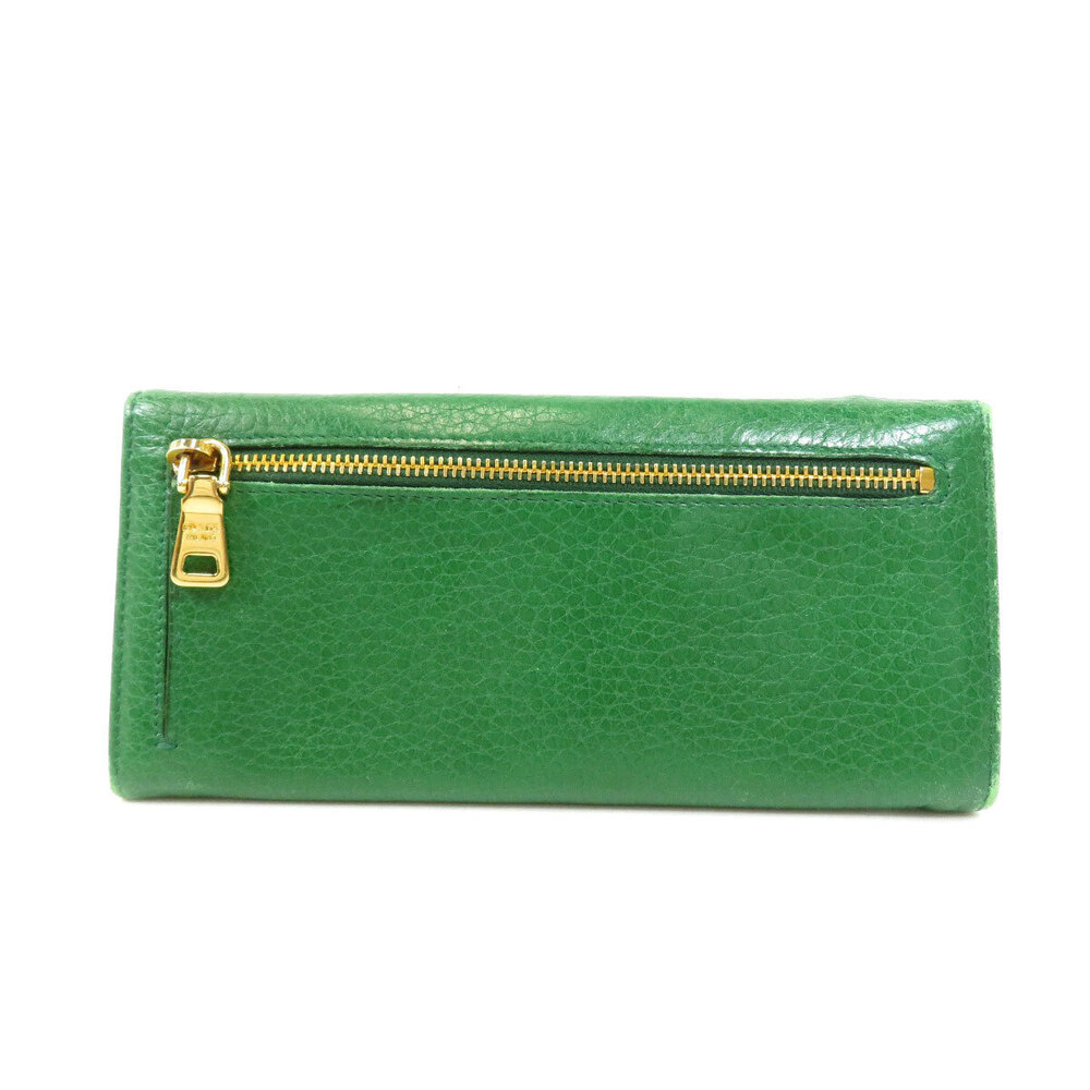 Prada leather motif Wallet long